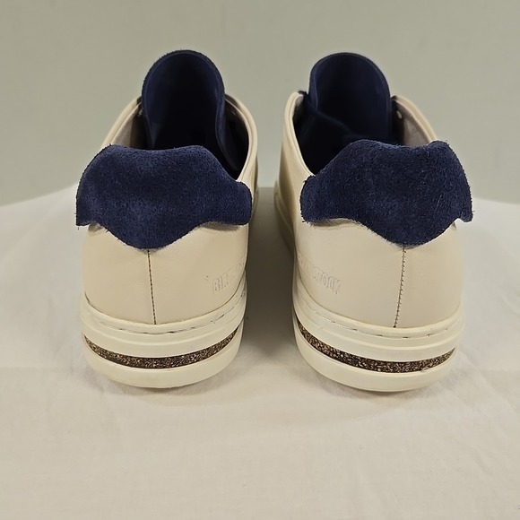 Birkenstock Bend Low Decon Pop Blue Eggshell Leather Sneaker W7.5 M6 EU38 EUC - Picture 6 of 12